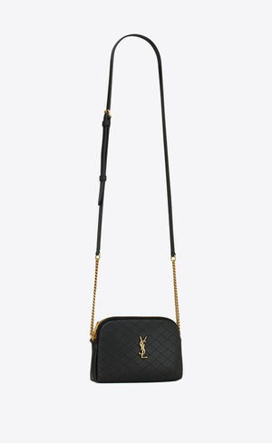 POCHETTE CON ZIP GABY IN PELLE DI AGNELLO TRAPUNTATA